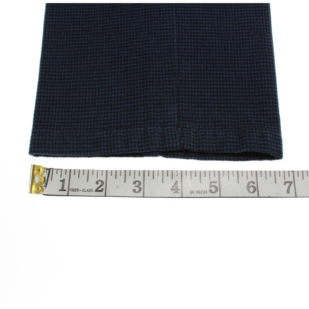 Meyer NWT Chinos / Casual Pants Size 46 (US 30) Bonn in Blue Houndstooth Cotton